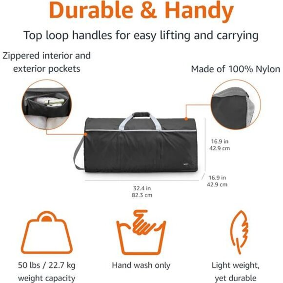 Extra Large Foldable Travel Duffle Bag 150L Lightweight Storage Gym Luggage - Picture 2 of 7